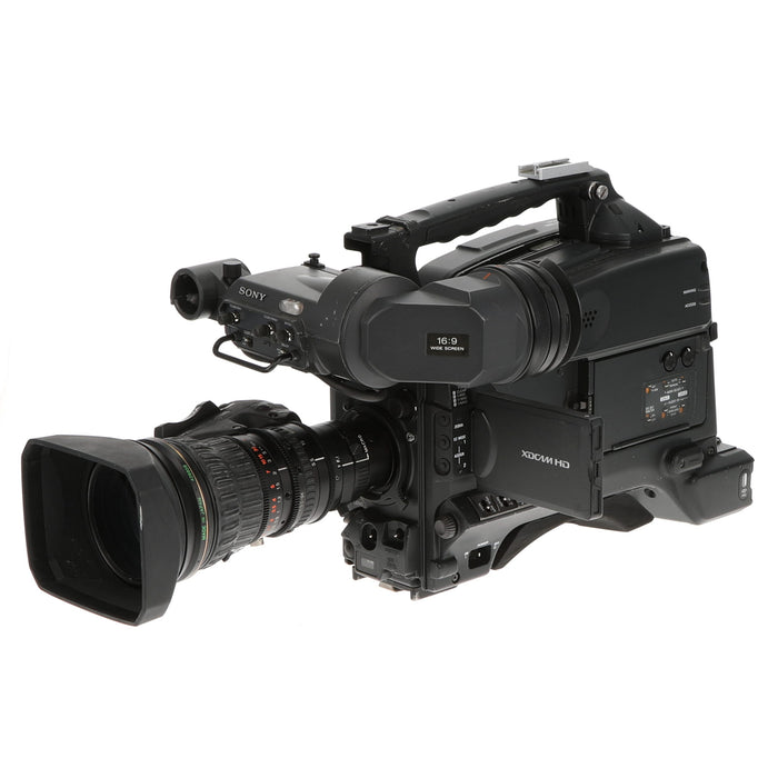 【中古品】SONY PDW-F355 + XS17×5.5BRM-M38 XDCAMメモリーカムコーダー + 業務用1/2インチHDレンズ(ジャンク品)