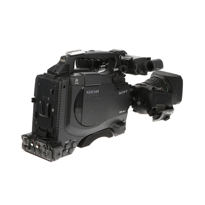 【中古品】SONY PDW-F355 + XS17×5.5BRM-M38 XDCAMメモリーカムコーダー + 業務用1/2インチHDレンズ(ジャンク品)
