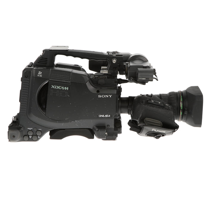 【中古品】SONY PDW-F355 + XS17×5.5BRM-M38 XDCAMメモリーカムコーダー + 業務用1/2インチHDレンズ(ジャンク品)