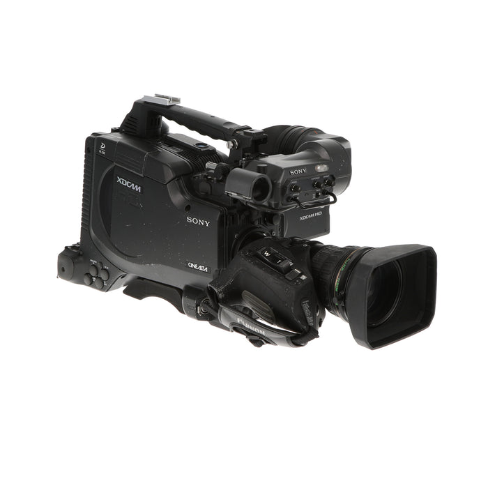 【中古品】SONY PDW-F355 + XS17×5.5BRM-M38 XDCAMメモリーカムコーダー + 業務用1/2インチHDレンズ(ジャンク品)
