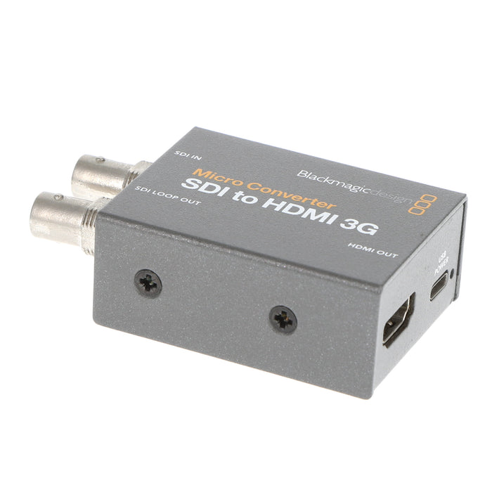 【中古品】BlackmagicDesign CONVCMIC/SH03G/WPSU Micro Converter SDI to HDMI 3G PSU(パワーサプライ付属)