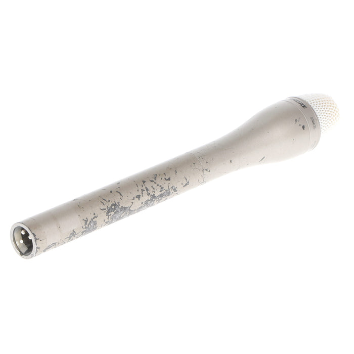 【中古品】SHURE SM63L ダイナミック型インタビューマイクロホン(ロング/シャンパンゴールド)