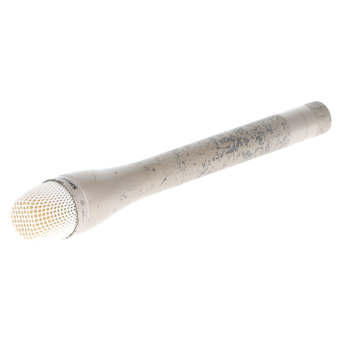 【中古品】SHURE SM63L ダイナミック型インタビューマイクロホン(ロング/シャンパンゴールド)