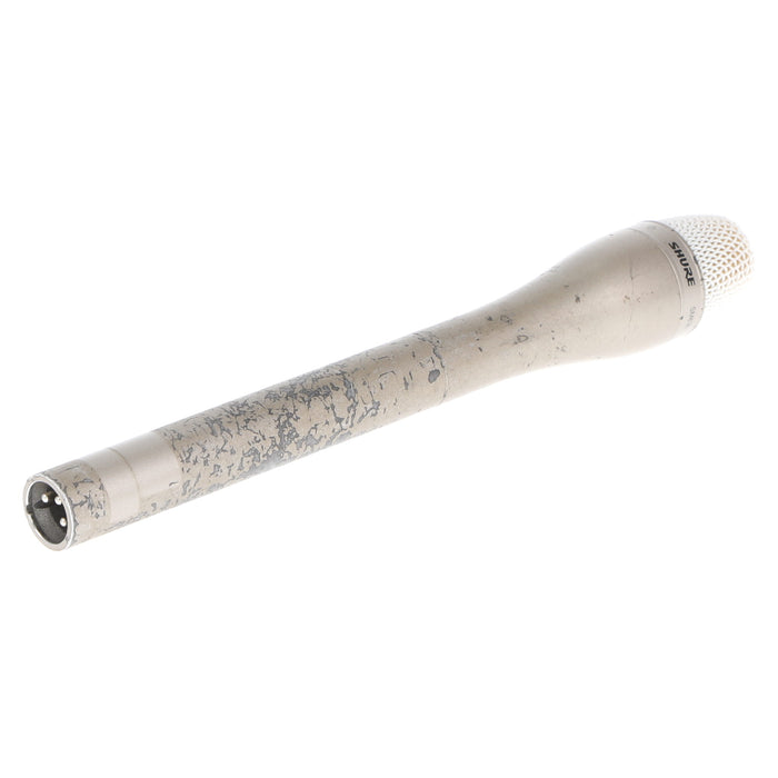 【中古品】SHURE SM63L ダイナミック型インタビューマイクロホン(ロング/シャンパンゴールド)