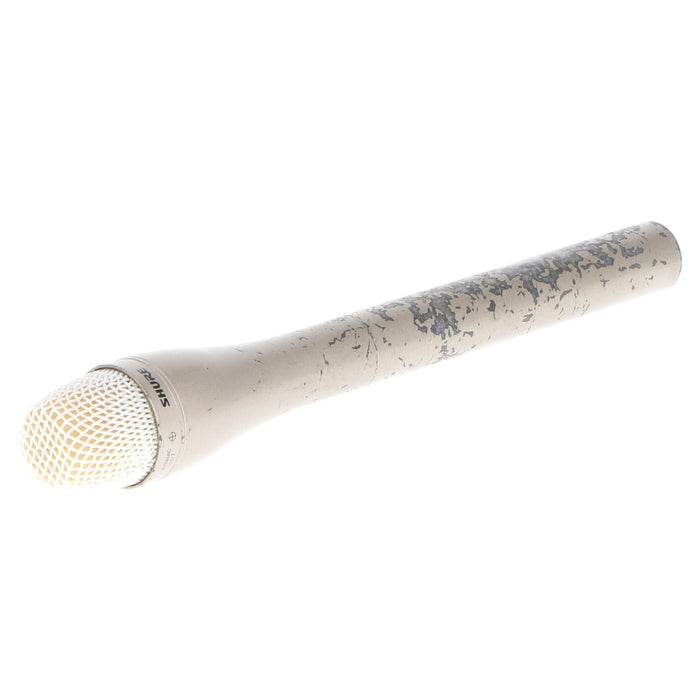 【中古品】SHURE SM63L ダイナミック型インタビューマイクロホン(ロング/シャンパンゴールド)