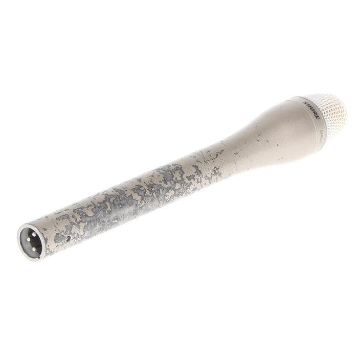【中古品】SHURE SM63L ダイナミック型インタビューマイクロホン(ロング/シャンパンゴールド)