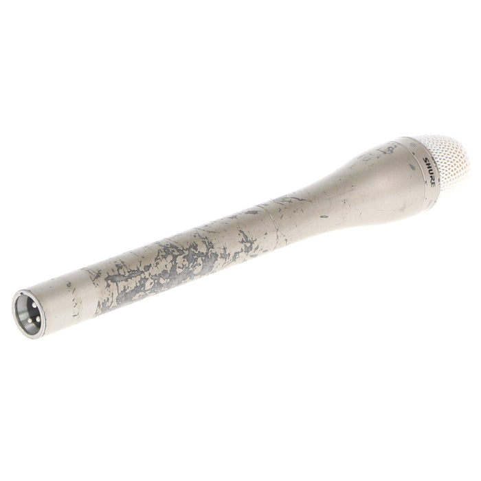 【中古品】SHURE SM63L ダイナミック型インタビューマイクロホン(ロング/シャンパンゴールド)