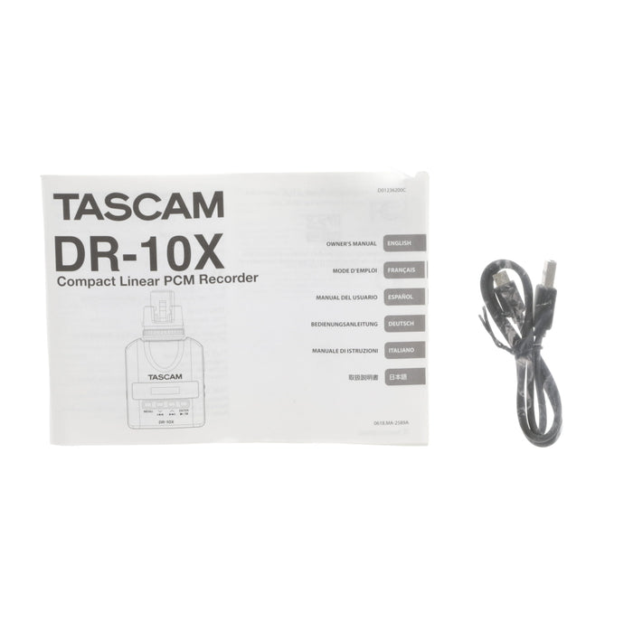 【決算セール2026】【中古品】TASCAM DR-10X XLRマイク用プラグオンマイクロリニアPCMレコーダー