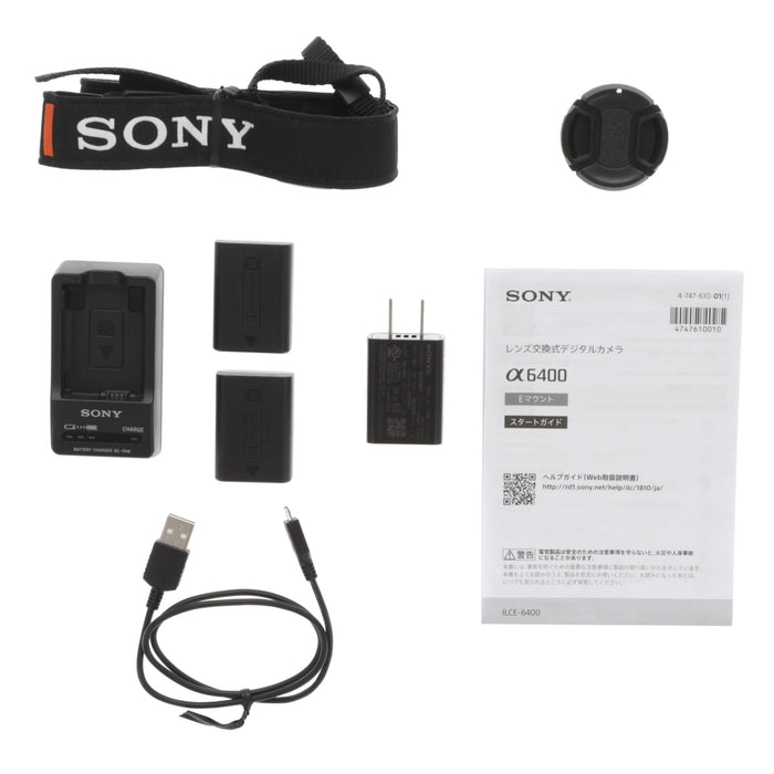【中古品】SONY ILCE-6400LB α6400 ILCE-6400L パワーズームレンズキット