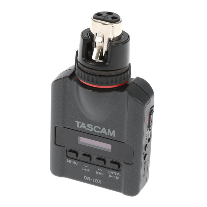【中古品】TASCAM DR-10X XLRマイク用プラグオンマイクロリニアPCMレコーダー