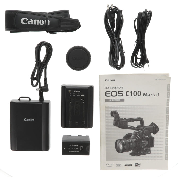 【中古品】Canon EOS C100MK2 デジタルシネマカメラ ボディー(EFマウント) EOS C100 Mark II