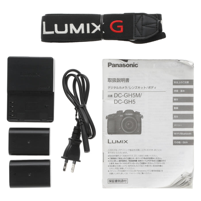 【中古品】Panasonic DC-GH5M-K ミラーレス一眼カメラ(標準ズームレンズ付属) GH5M