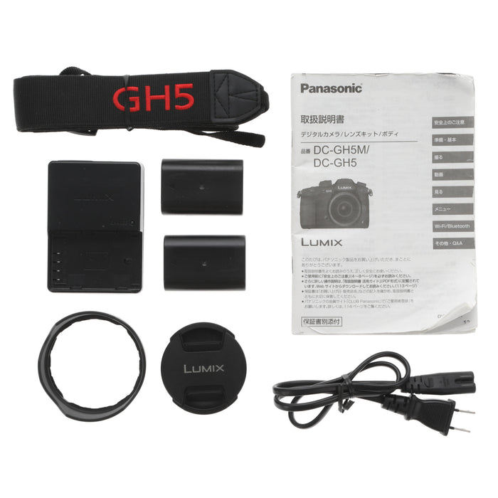 【中古品】Panasonic DC-GH5M-K ミラーレス一眼カメラ(標準ズームレンズ付属) GH5M
