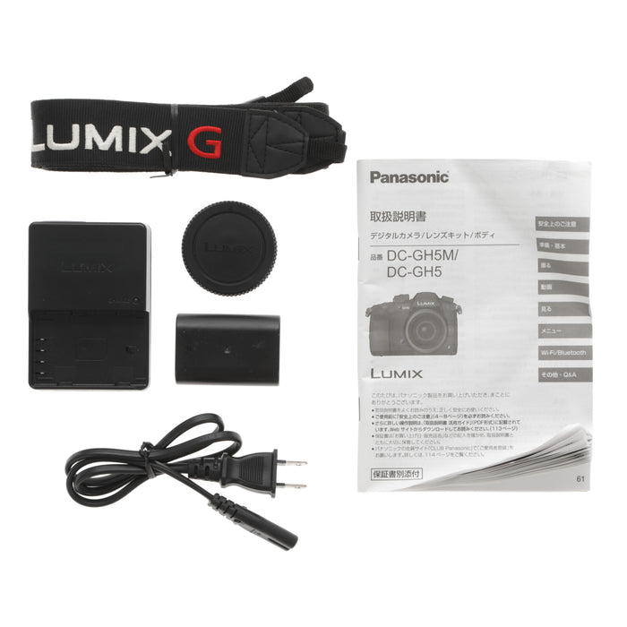 【中古品】Panasonic DC-GH5-K ミラーレス一眼カメラ GH5(ボディ)