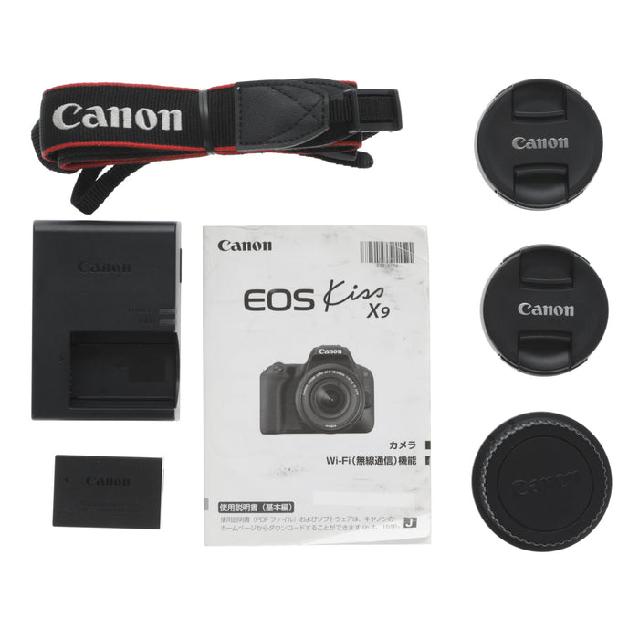 【中古品】Canon EOSKISSX9BK-WKIT EOS Kiss X9 ダブルズームキット
