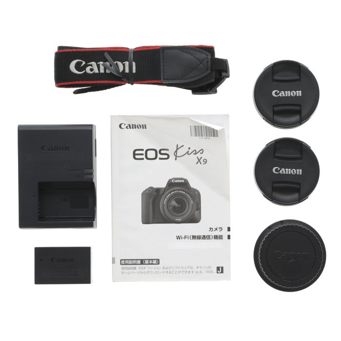 【中古品】Canon EOSKISSX9BK-WKIT EOS Kiss X9 ダブルズームキット