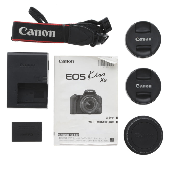【中古品】Canon EOSKISSX9BK-WKIT EOS Kiss X9 ダブルズームキット