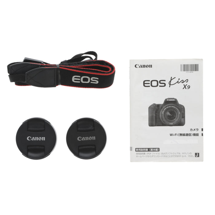 【中古品】Canon EOSKISSX9BK-WKIT EOS Kiss X9 ダブルズームキット(ジャンク品)