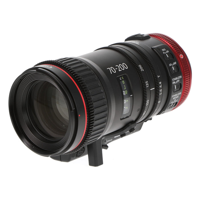 【中古品】Canon CN-E70-200mm T4.4 L IS KAS S(EF用) + ZSG-C10 COMPACT SERVOレンズ（専用グリップ付属）