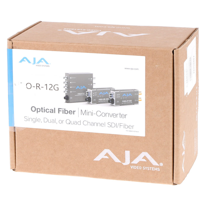 【中古品】AJA Video Systems FiDO-R-12G 1ch シングルモード LC Fiber → 12G-SDI 受信機