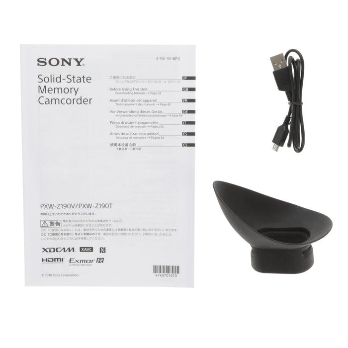 【決算セール2026】【中古品】SONY PXW-Z190 XDCAMメモリーカムコーダー