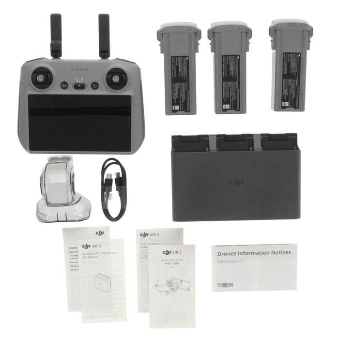 【中古品】DJI DP3232 DJI Air 3 Fly More Combo(DJI RC 2)