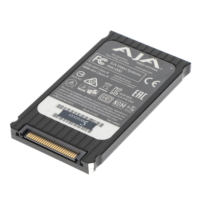 【中古品】AJA Video Systems PAK1000 1TB SSD Module