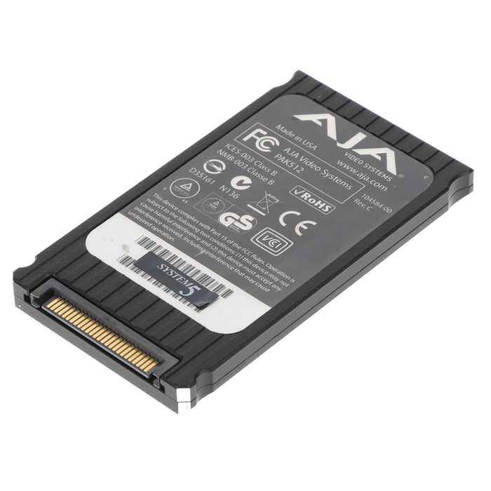 【中古品】AJA Video Systems PAK512 512GB SSD Module