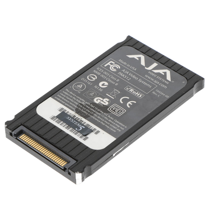 【中古品】AJA Video Systems PAK512 512GB SSD Module