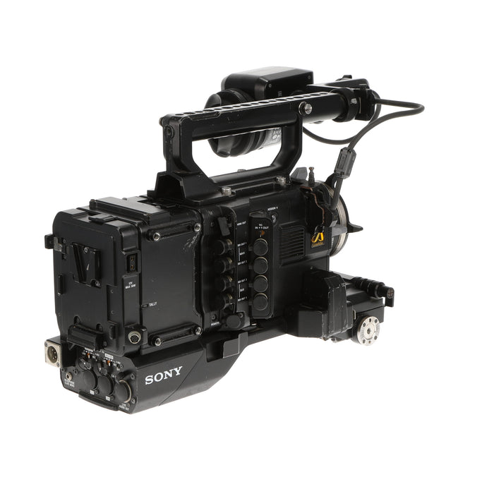 【中古品】SONY PMW-F55 ＋ DVF-EL100 + CBK-55BK CineAlta 4Kカメラ(ビューファインダー/EFPスタイルビルドアップキット付属)(ジャンク品)