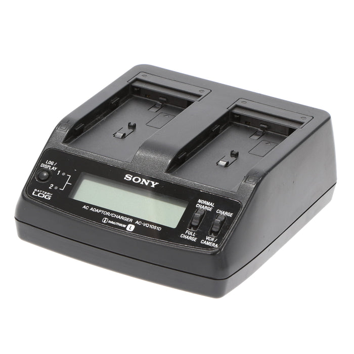 【中古品クリアランスセール】【中古品】SONY AC-VQ1051D ACアダプター/チャージャー(バッテリーパック2個付属)