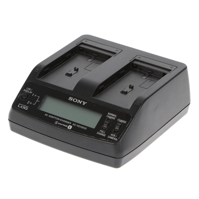 【中古品】SONY AC-VQ1051D ACアダプター/チャージャー(バッテリーパック2個付属)