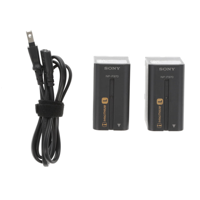 【中古品】SONY AC-VQ1051D ACアダプター/チャージャー(バッテリーパック2個付属)
