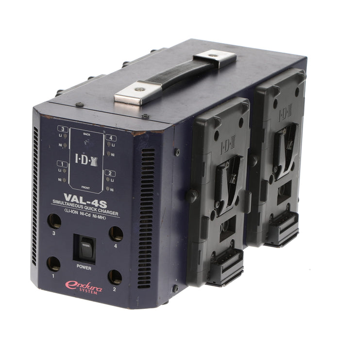 【中古品】IDX VAL-4S BP対応4連同時急速充電器（旧型）