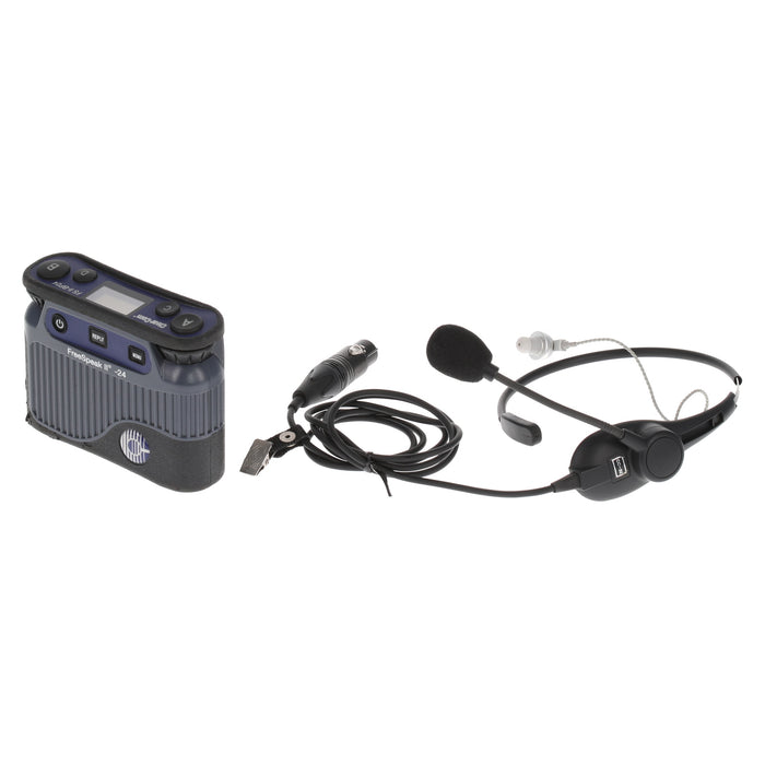 【中古品】Clear-Com FSII-BP24-X4 + CC-32 2.4GHzベルトパック + イヤフォン付ネックセット