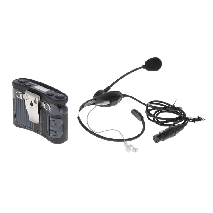 【中古品】Clear-Com FSII-BP24-X4 + CC-32 2.4GHzベルトパック + イヤフォン付ネックセット