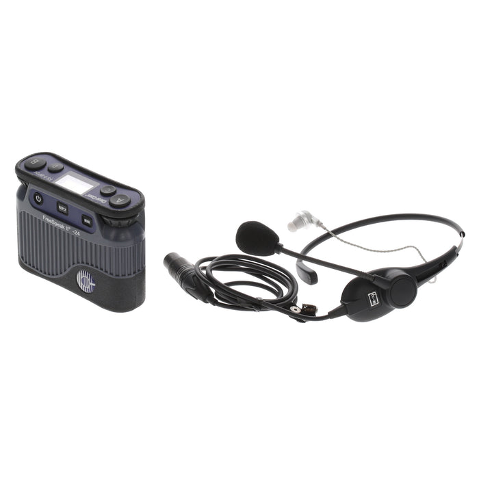 【中古品】Clear-Com FSII-BP24-X4 + CC-32 2.4GHzベルトパック + イヤフォン付ネックセット