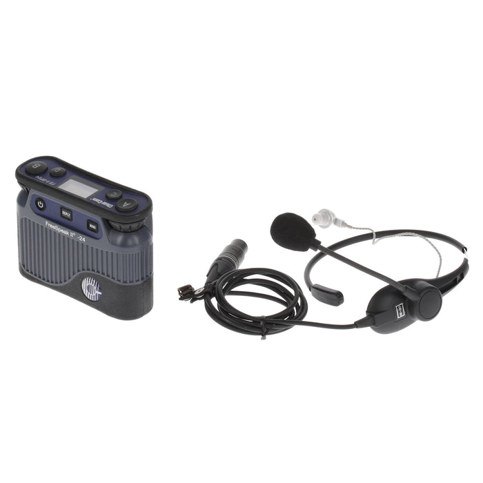 【中古品】Clear-Com FSII-BP24-X4 + CC-32 2.4GHzベルトパック + イヤフォン付ネックセット