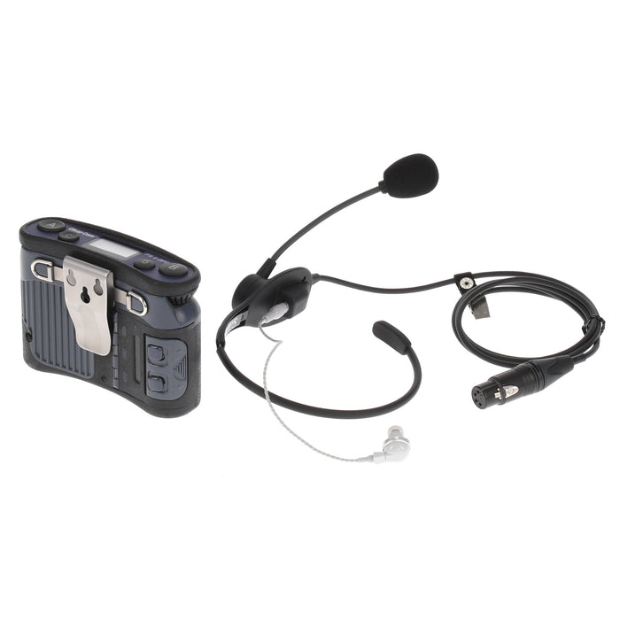 【中古品】Clear-Com FSII-BP24-X4 + CC-32 2.4GHzベルトパック + イヤフォン付ネックセット