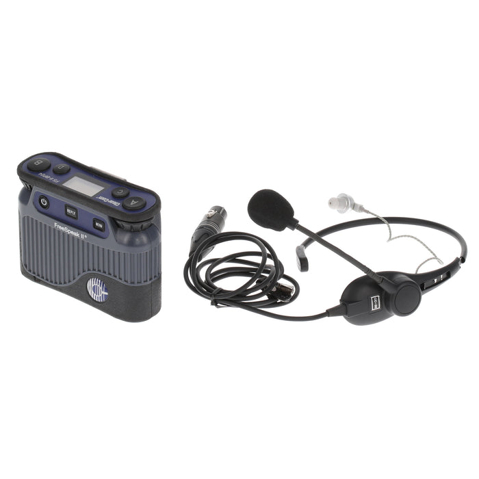 【中古品】Clear-Com FSII-BP24-X4 + CC-32 2.4GHzベルトパック + イヤフォン付ネックセット