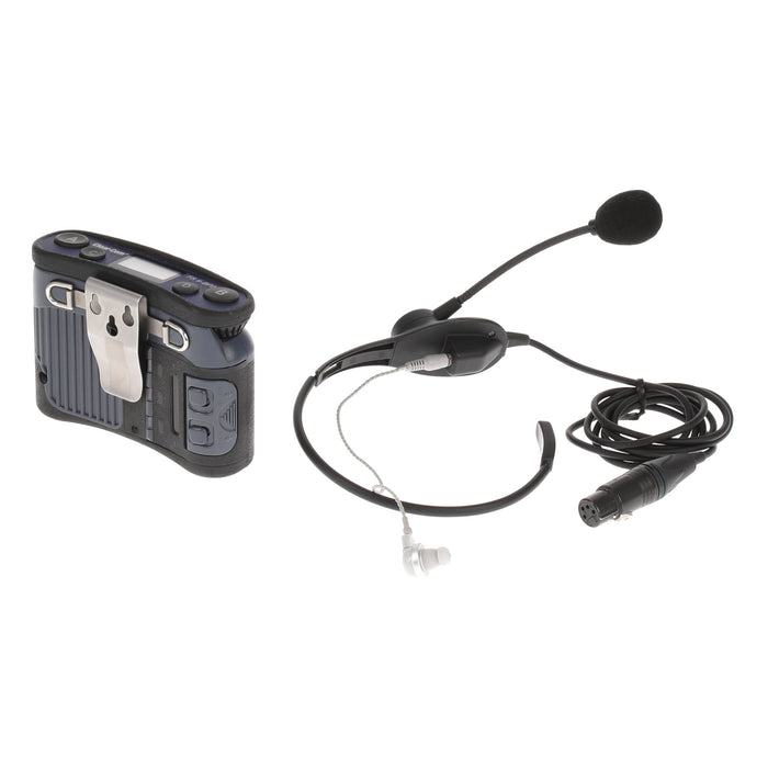 【中古品】Clear-Com FSII-BP24-X4 + CC-32 2.4GHzベルトパック + イヤフォン付ネックセット