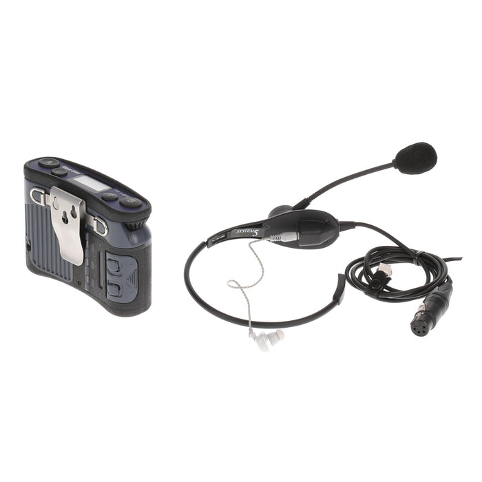 【中古品】Clear-Com FSII-BP24-X4 + CC-32 2.4GHzベルトパック + イヤフォン付ネックセット