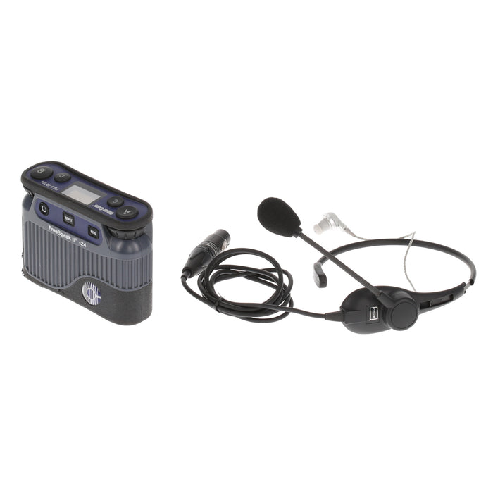 【中古品】Clear-Com FSII-BP24-X4 + CC-32 2.4GHzベルトパック + イヤフォン付ネックセット