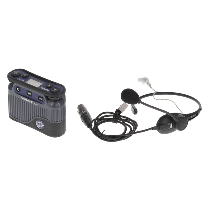【中古品】Clear-Com FSII-BP24-X4 + CC-32 2.4GHzベルトパック + イヤフォン付ネックセット