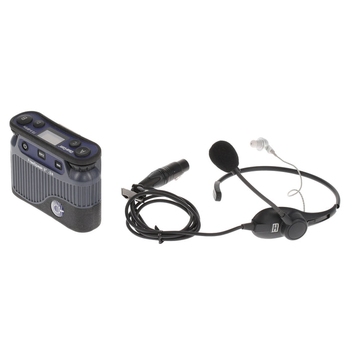 【中古品】Clear-Com FSII-BP24-X4 + CC-32 2.4GHzベルトパック + イヤフォン付ネックセット