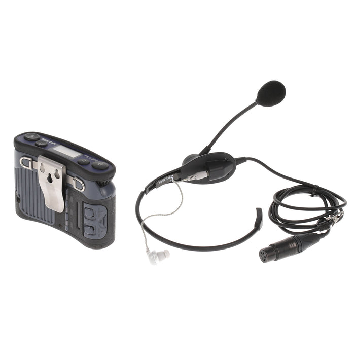 【中古品】Clear-Com FSII-BP24-X4 + CC-32 2.4GHzベルトパック + イヤフォン付ネックセット
