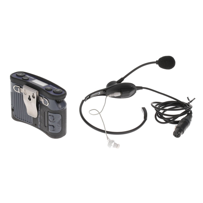 【中古品】Clear-Com FSII-BP24-X4 + CC-32 2.4GHzベルトパック + イヤフォン付ネックセット
