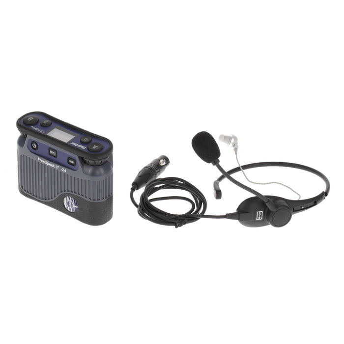 【中古品】Clear-Com FSII-BP24-X4 + CC-32 2.4GHzベルトパック + イヤフォン付ネックセット