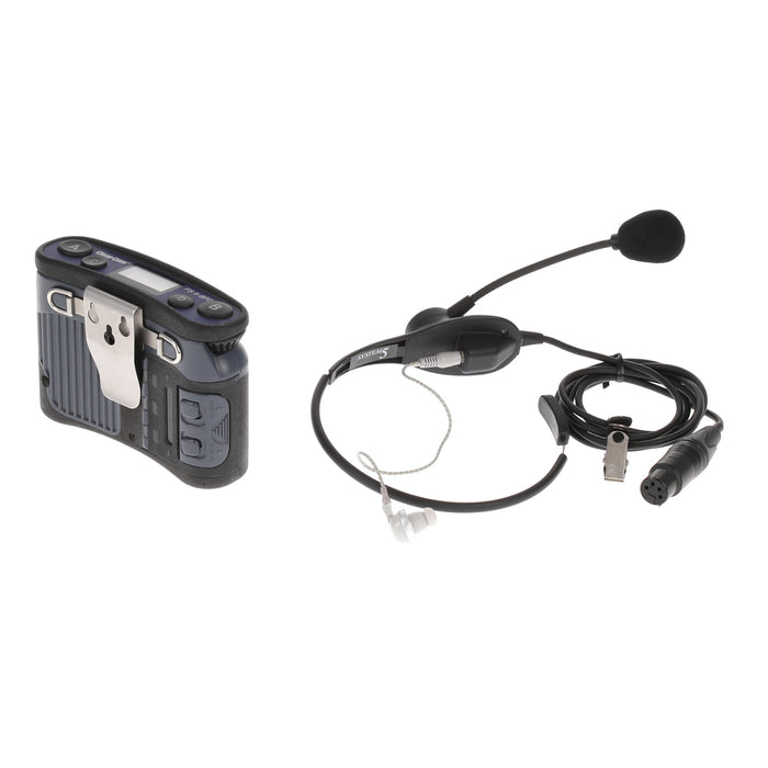 【中古品】Clear-Com FSII-BP24-X4 + CC-32 2.4GHzベルトパック + イヤフォン付ネックセット