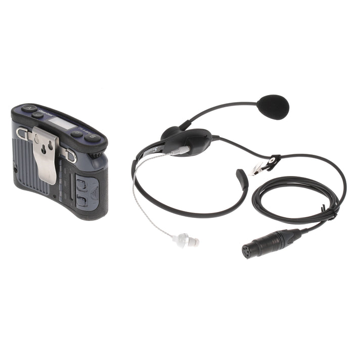 【中古品】Clear-Com FSII-BP24-X4 + CC-32 2.4GHzベルトパック + イヤフォン付ネックセット